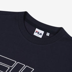 Fila Linear Italia Logo One To One - Miesten Hoodie - Laivastonsininen | FI-72012